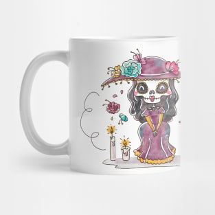 Watercolor La Catrina Mug